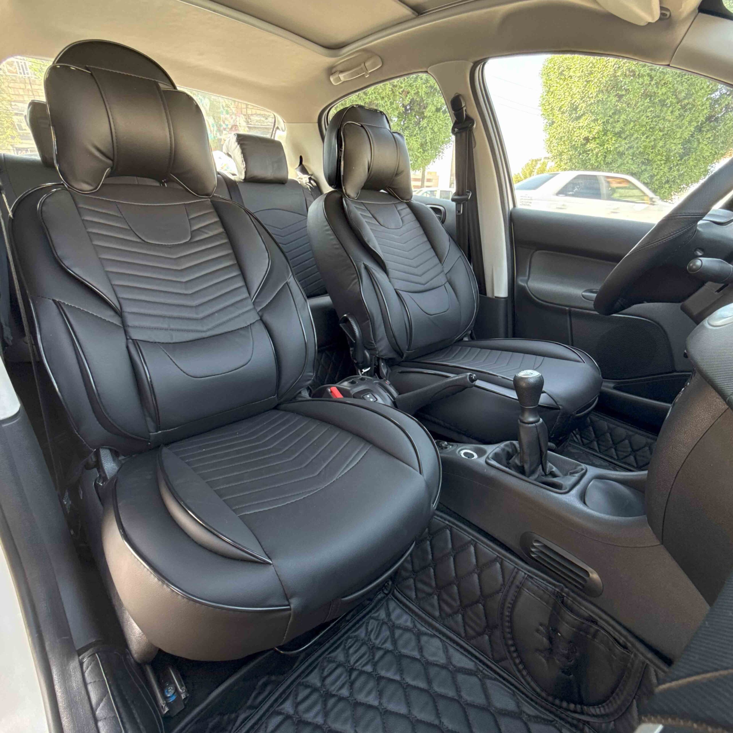 روکش ماساژوری طرح پاپیون مناسب برای پژو 206 مدل 94 به پایین (صندلی عقب یکسره) - Image 5