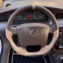 روکش فرمان حلقه ای رویال رنگ سدری کرم مناسب برای تمامی خودروها